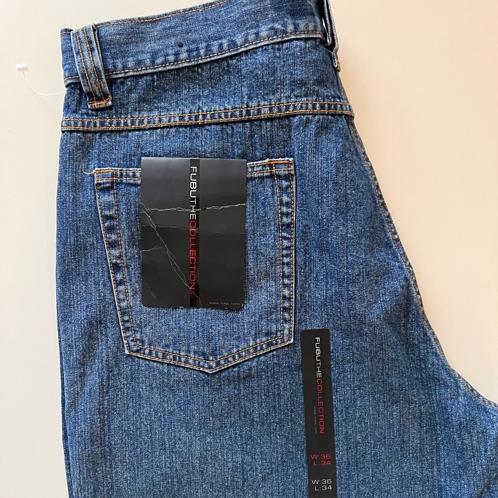 Mens FUBU The Collections Vintage Jeans NWT 36 x 34
